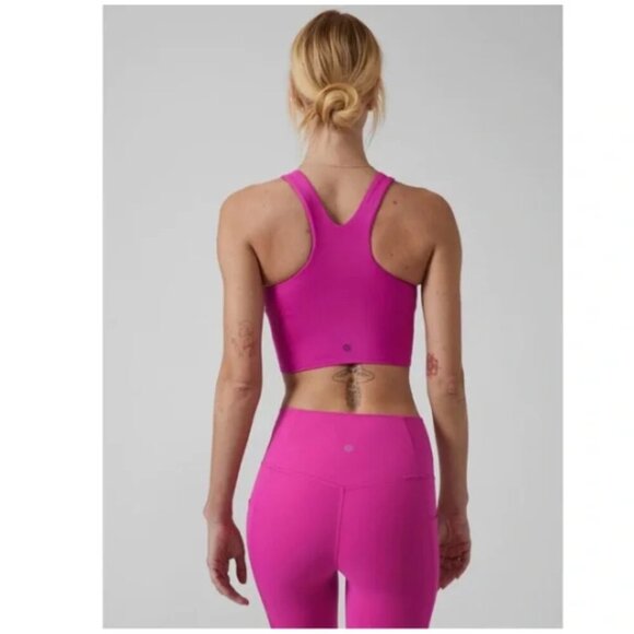 Athleta | Conscious Crop Bra D-DD In Magenta - Picture 2 of 11